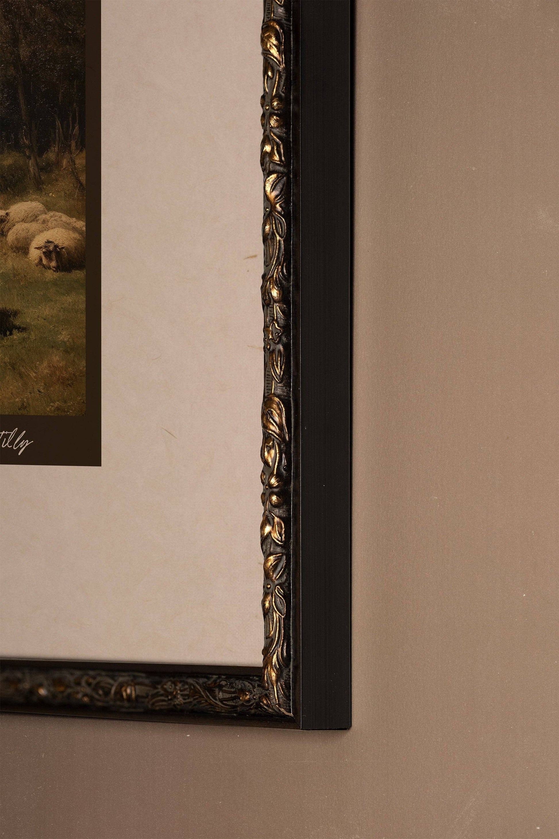 SAINT-ANTOINE-DE-TILLY, Oeuvre sur toile rigide, encadré Vintage Bronze - Magnolia Lane co. Home + Garden + Gift