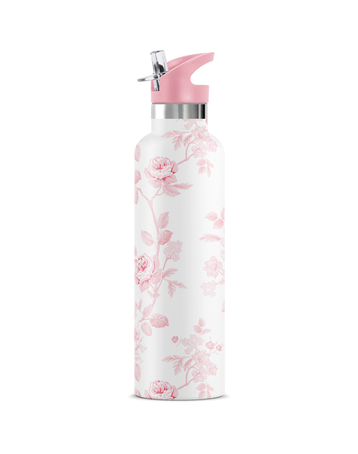 Blush | Pink Rose Bridal Insulated Water Bottle 25oz