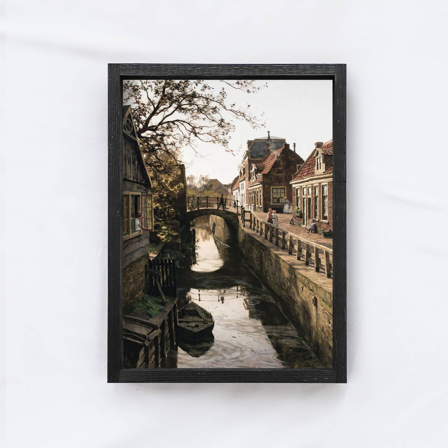 Vintage Print Framed | Dutch Windmill Wall Art A94