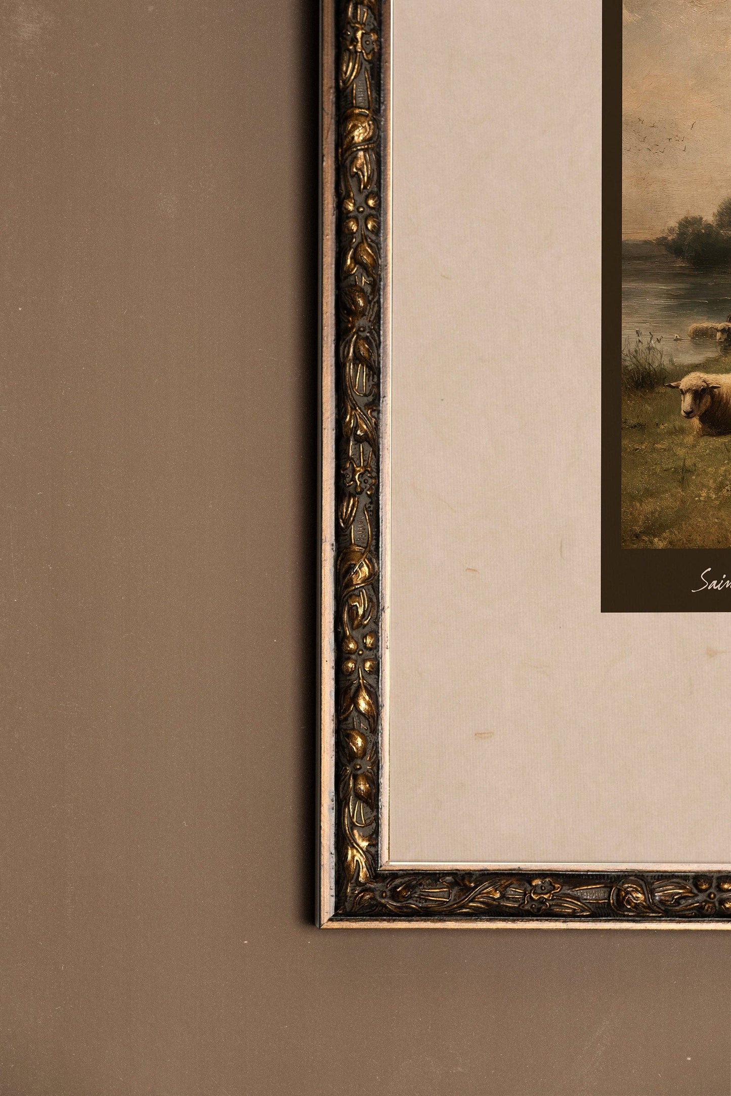 SAINT-ANTOINE-DE-TILLY, Oeuvre sur toile rigide, encadré Vintage Bronze - Magnolia Lane co. Home + Garden + Gift