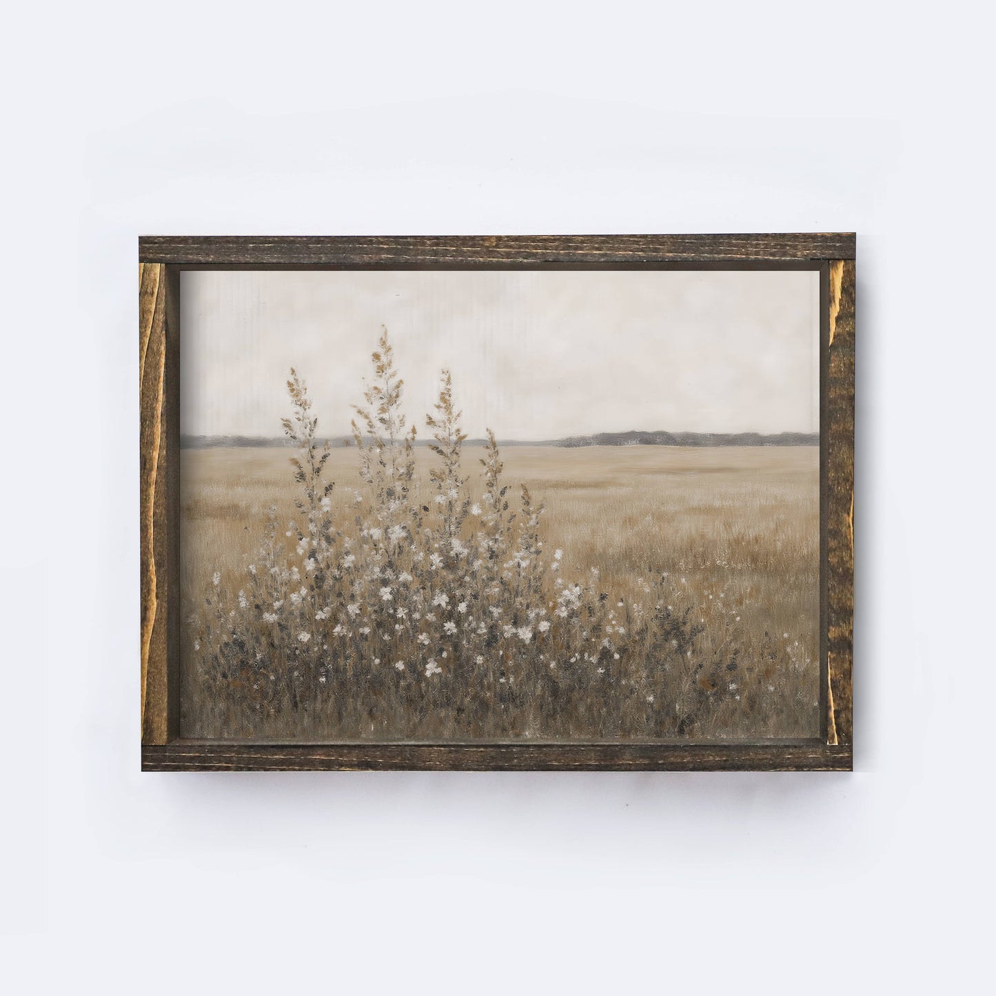 Vintage Landscape| Wildflower Field Painting A254