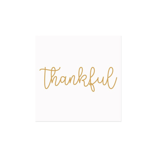 Thankful Printed Cocktail Napkin 20Pk Black