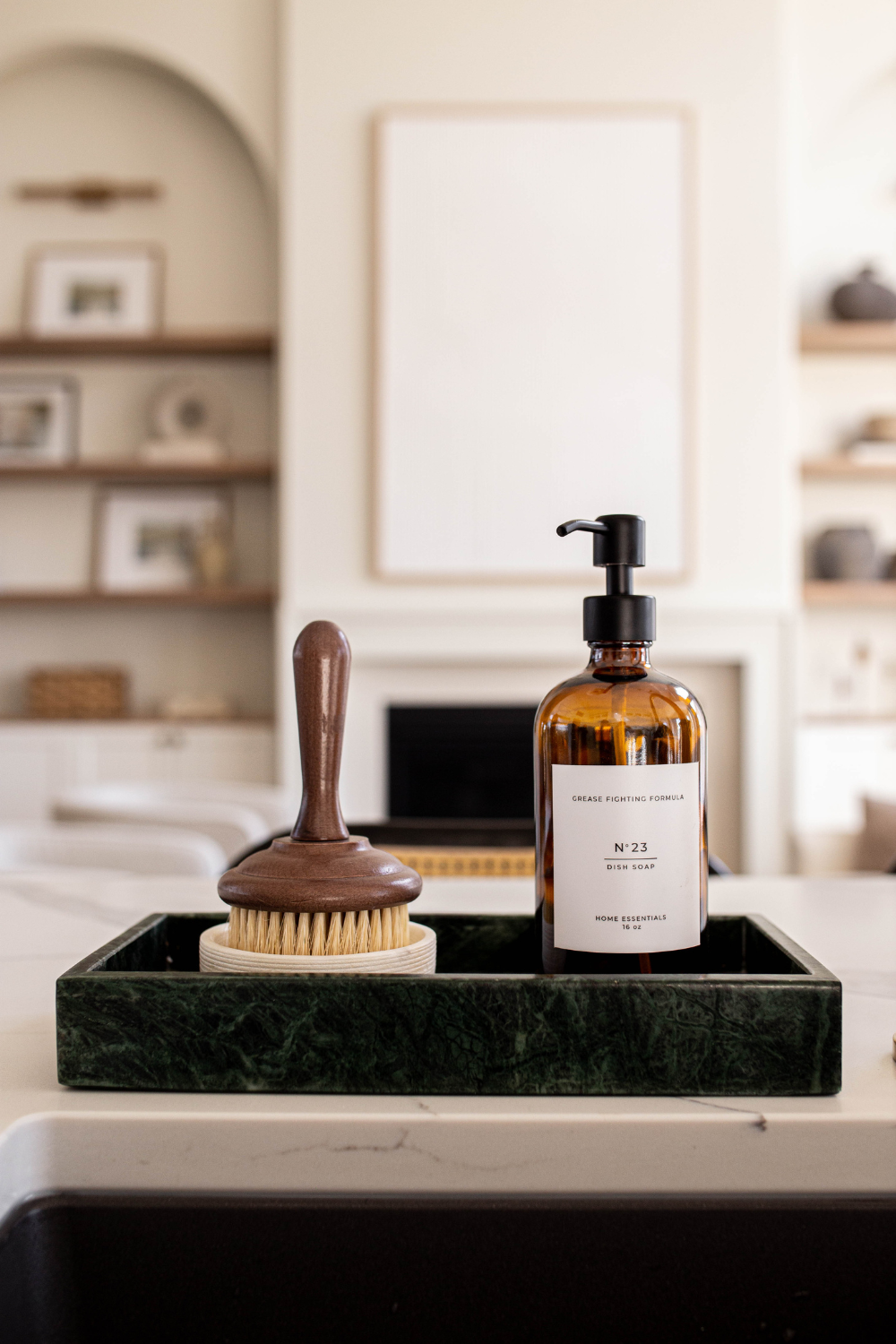 Hand Cut Green Marble Tray