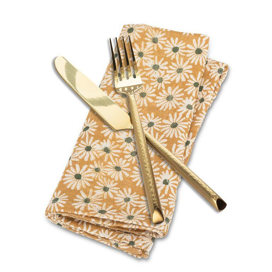 Yellow Daisy Napkin-18"SQ - Magnolia Lane co. Home + Garden + Gift