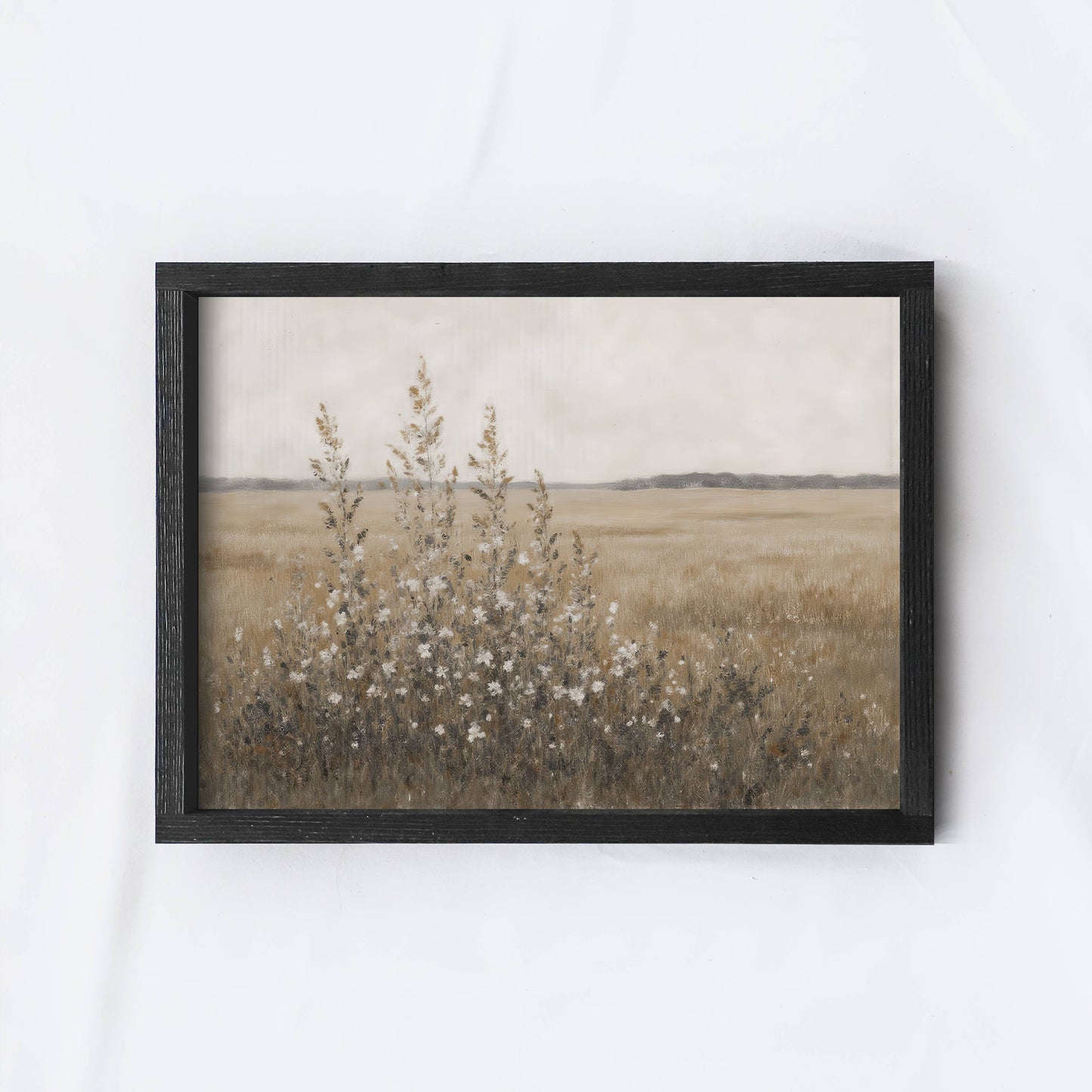 Vintage Landscape| Wildflower Field Painting A254