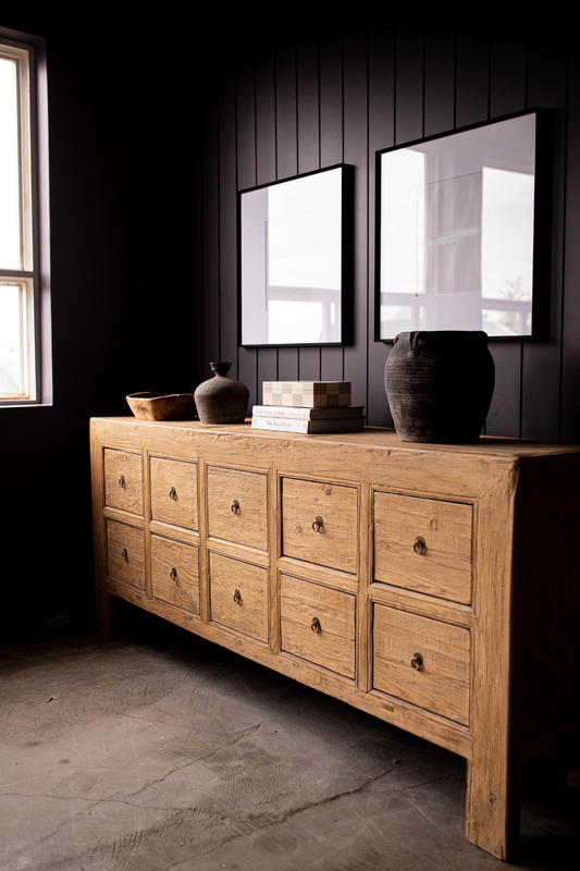 Ojai Reclaimed Reclaimed Elm Wood Ten Drawer Console Table - Magnolia Lane co. Home + Garden + Gift