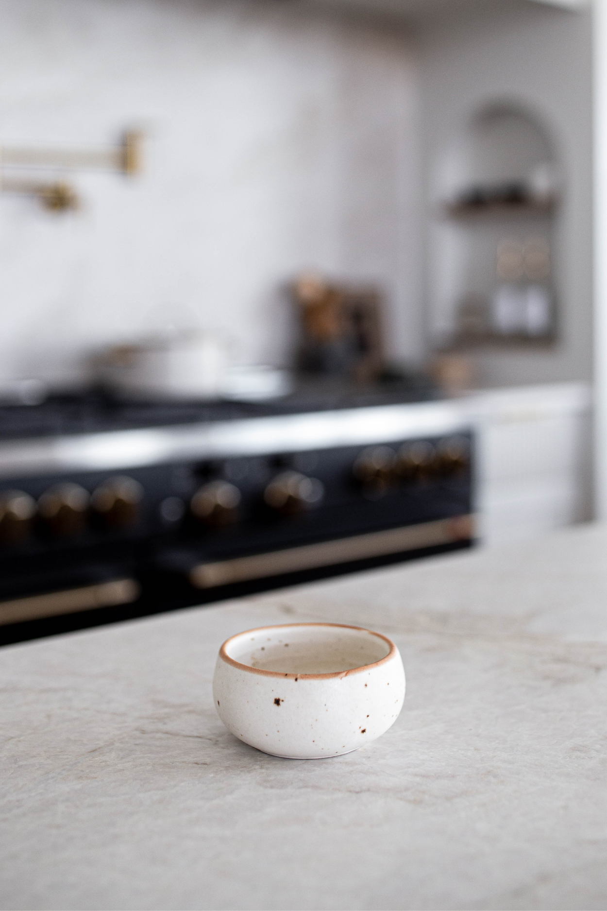 Ceramic White Speckled Dip Bowl - Magnolia Lane co. Home + Garden + Gift