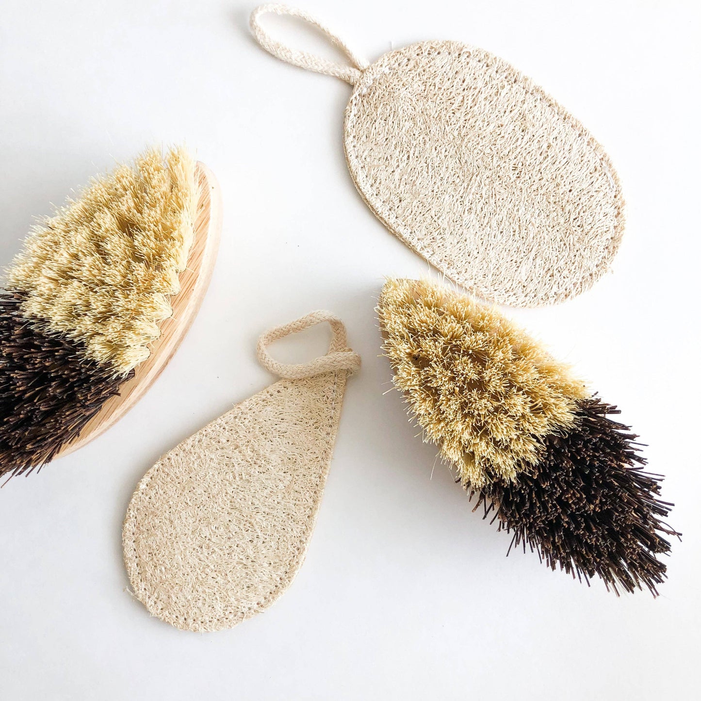 Bamboo Vegetable Brush - Sisal & Palm Bristles