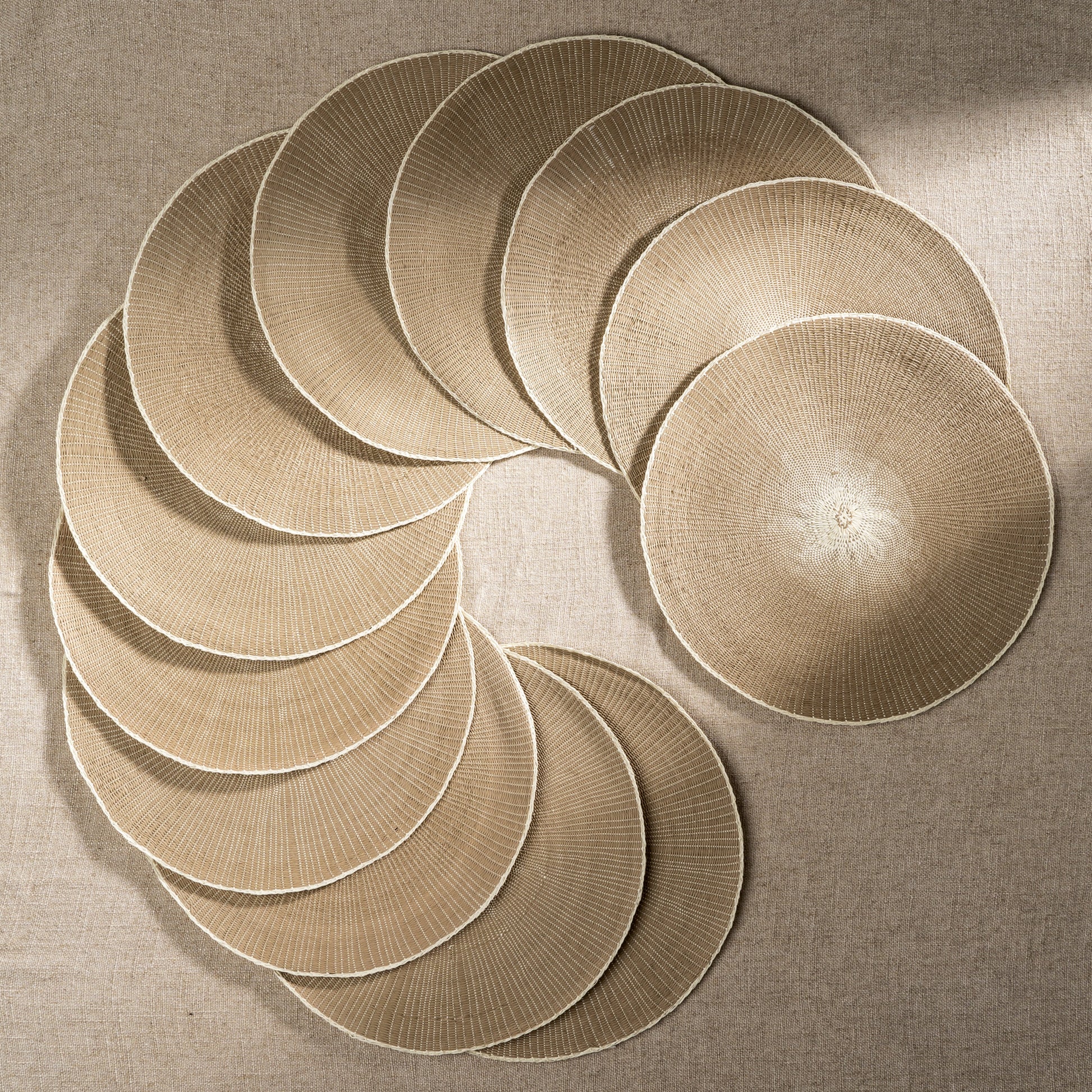 Willa Woven Placemat, Taupe - Magnolia Lane co. Home + Garden + Gift