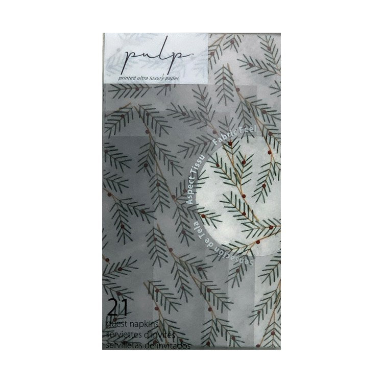 Pulp X Guest Napkin Set Of 21 Slim Holly