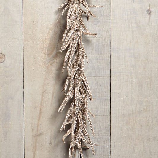 Frosted LED Garland Champagne