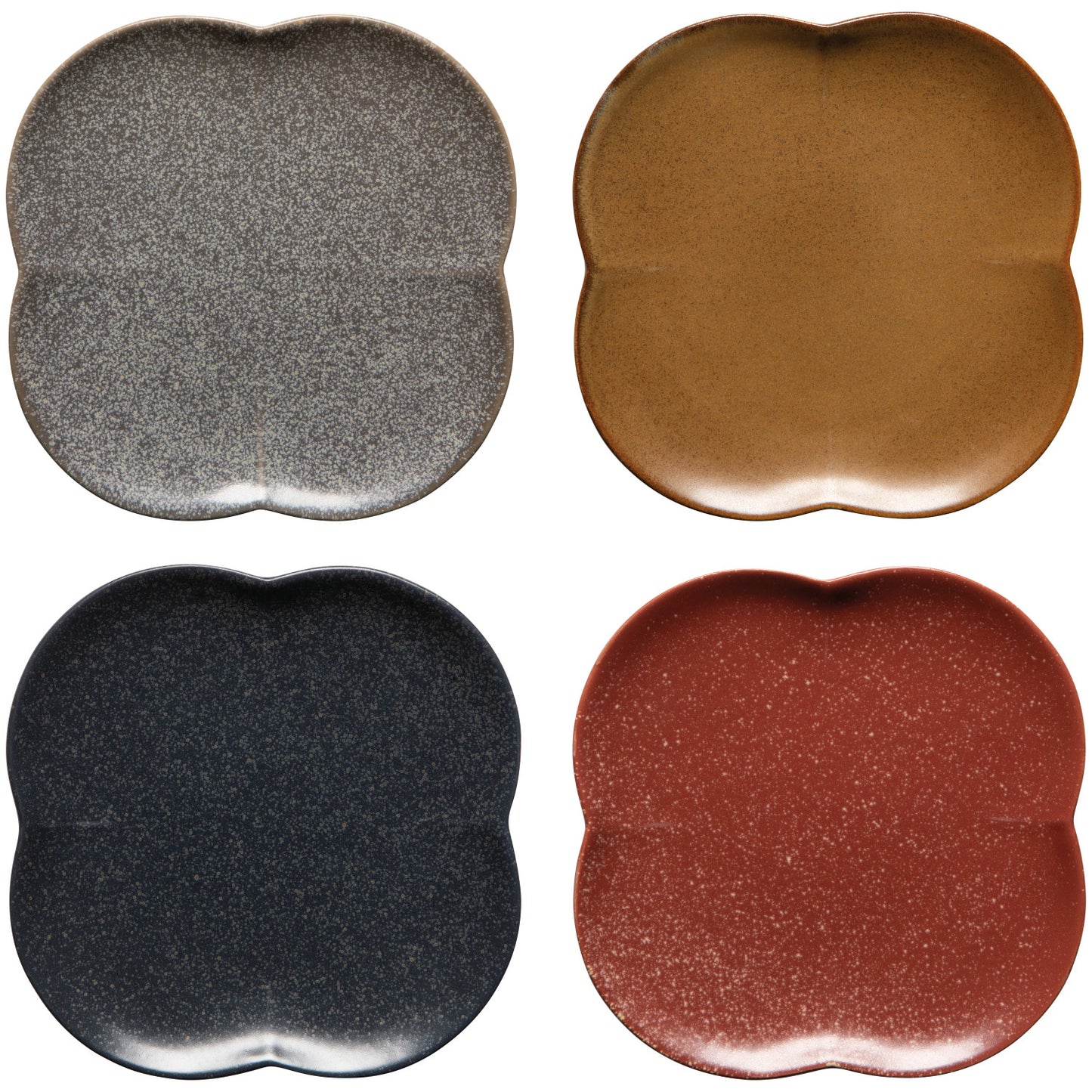 Roselle Plates Set of 4 - Assorted