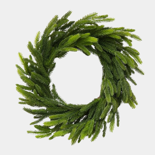 26” FRESH TOUCH GREEN SPRUCE WREATH