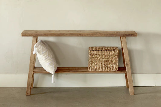 ARTISAN console table with recycled teak top - 150cm - Magnolia Lane co. Home + Garden + Gift