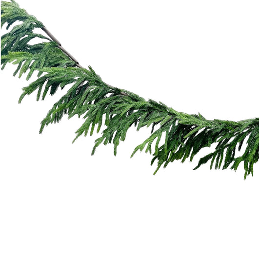 10' BANISTER FRESH TOUCH NORFOLK PINE GARLAND