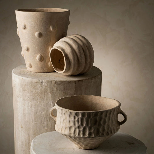 Cascade Paper Mache Urn