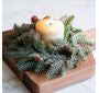10" EVERGREEN CANDLE RING