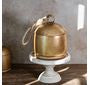 6"D GOLD BELL STYLE JAR