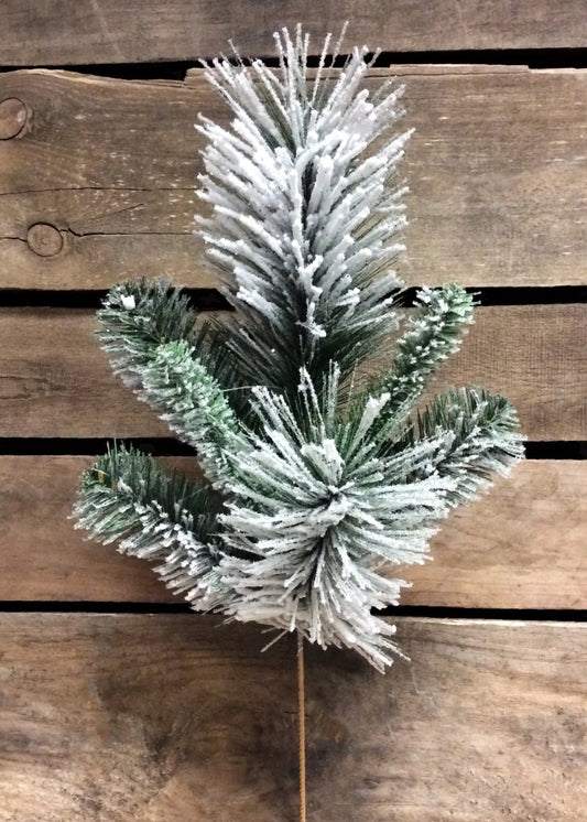 18.5" SNOWY MIXED PINE SPRAY