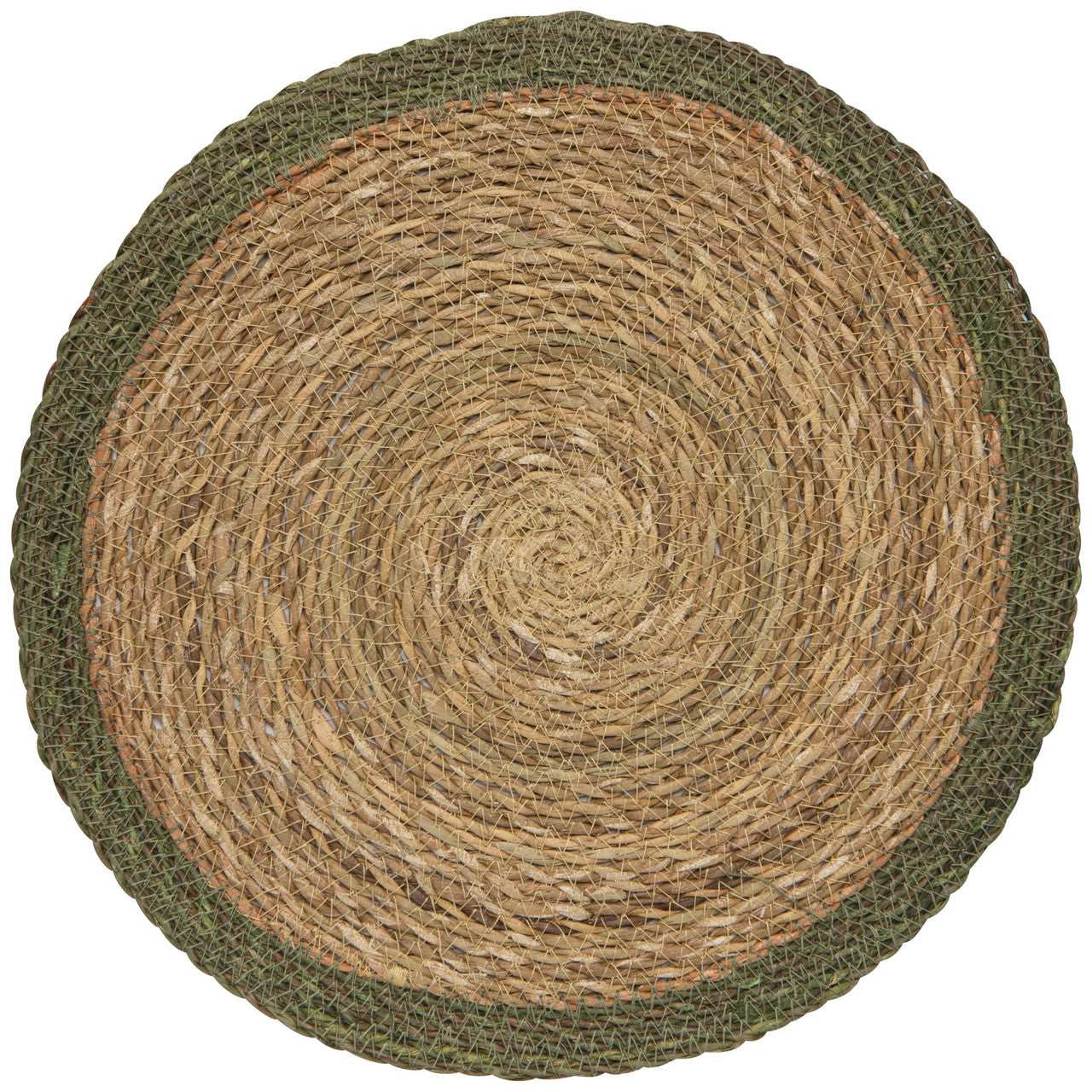 Green Border Seagrass Placemat Set/4 - Magnolia Lane co. Home + Garden + Gift