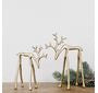 SET/2 GOLD LOOK DOWN REINDEER