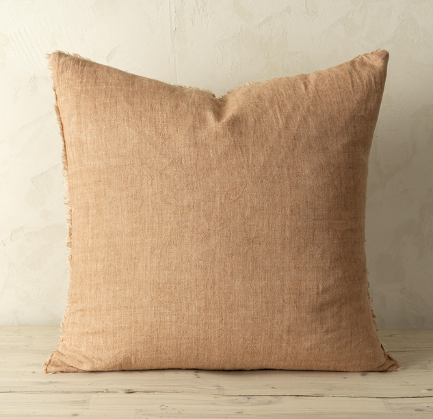 24 x 24 Lina Linen Pillow Terracotta - Magnolia Lane co. Home + Garden + Gift