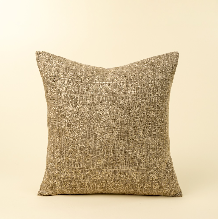 20x20 Nisha Embroidered Pillow