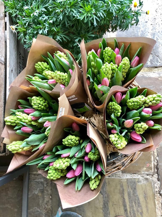 Fresh Tulip + Hyacinth Mixed Bunch