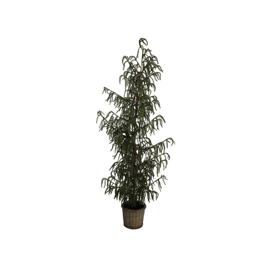 Faux Cedar Tree in Basket 27-1/2 Round x 86-1/2 H