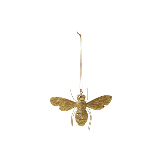 Resin Bee Ornament w/ Wire Legs| Gold Finish