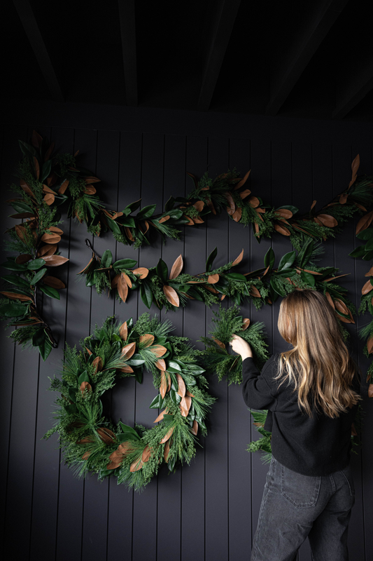 Magnolia Norfolk Cypress Mixed Real Touch Collection
