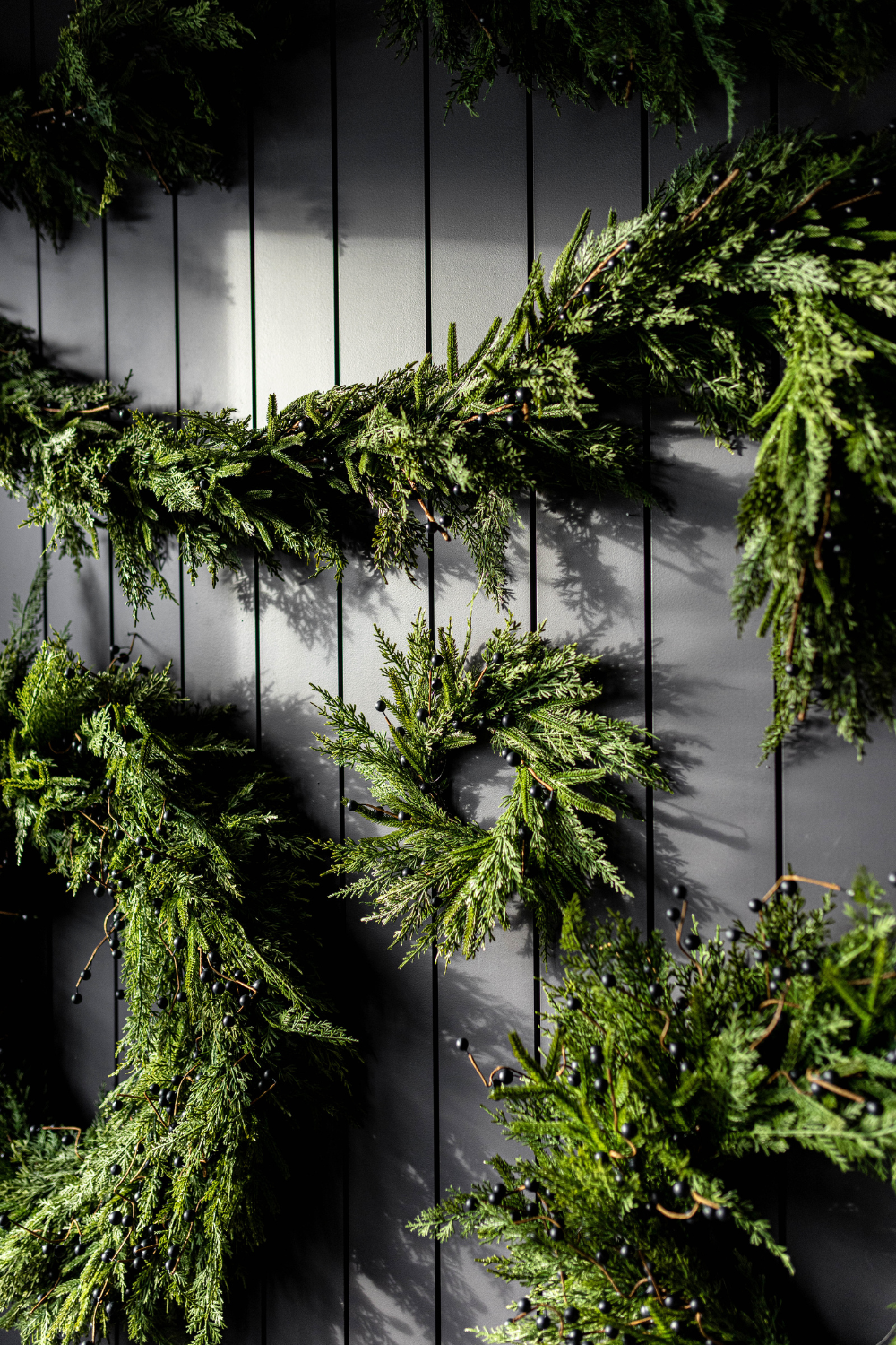 Blue Plum Berry Norfolk Cypress Real Touch Collection