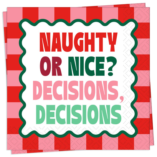 Decisions Decisions Cocktail Napkin