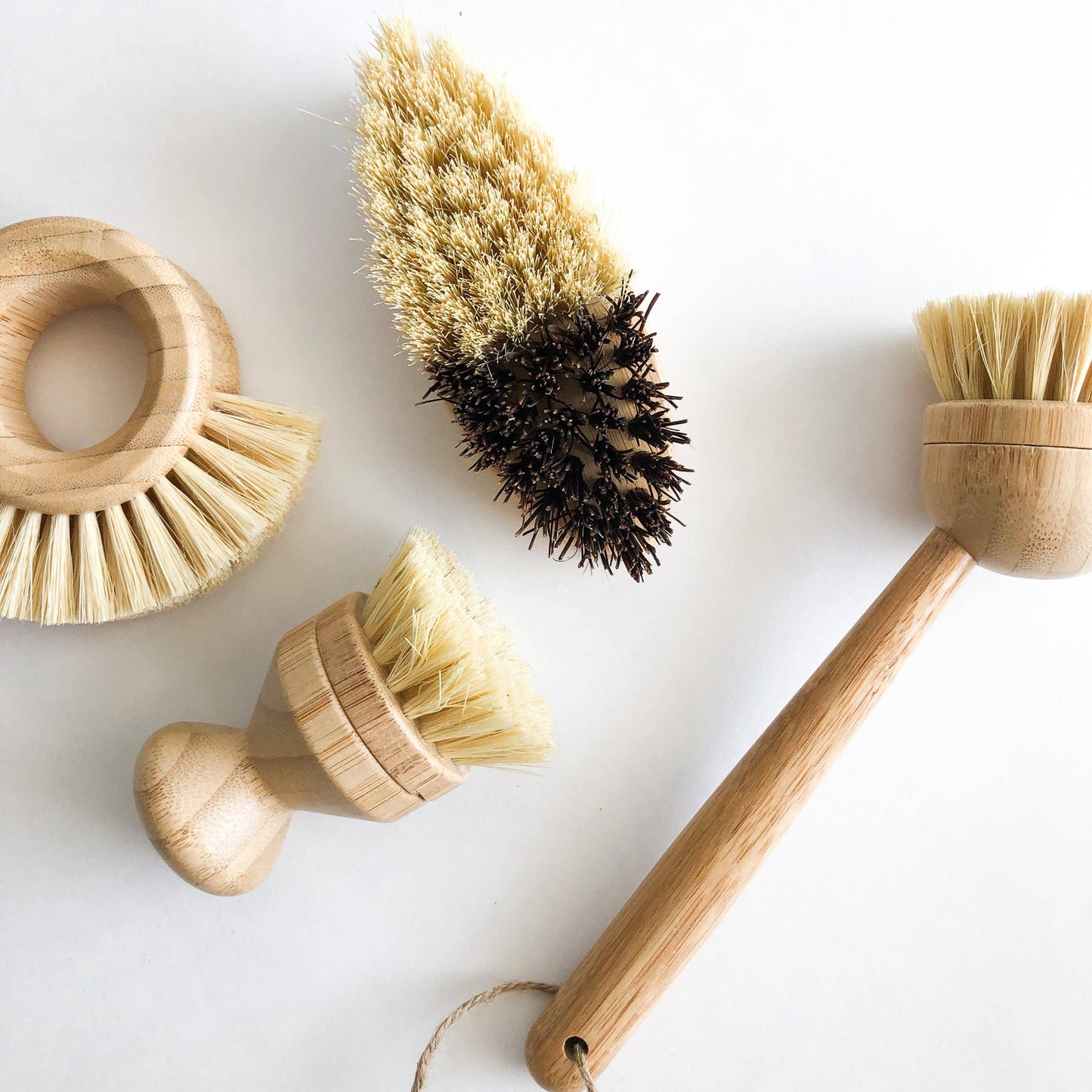 Bamboo Vegetable Brush - Sisal & Palm Bristles