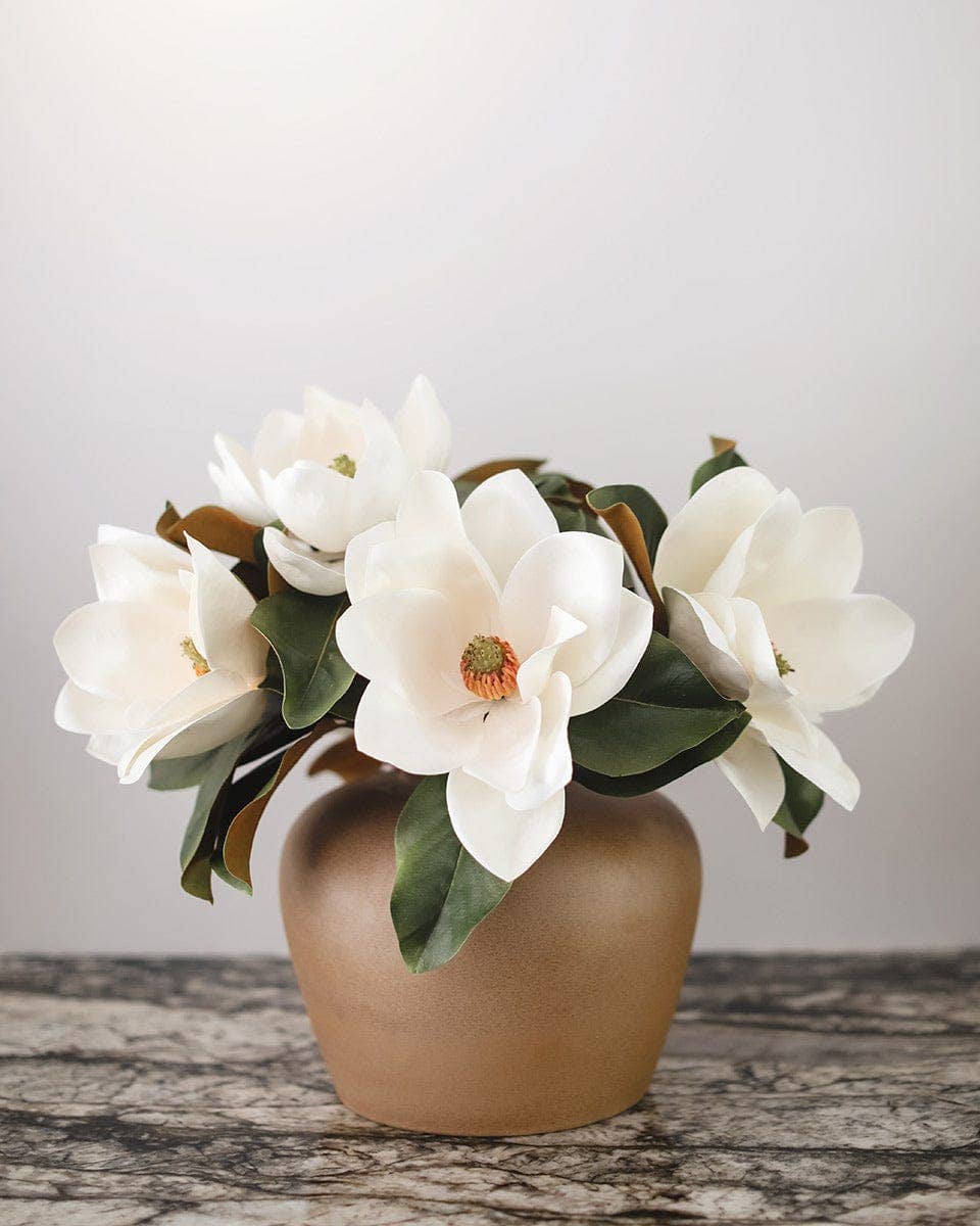White Faux Magnolia 29"