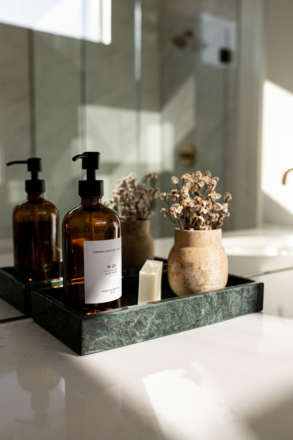 Hand Cut Green Marble Tray