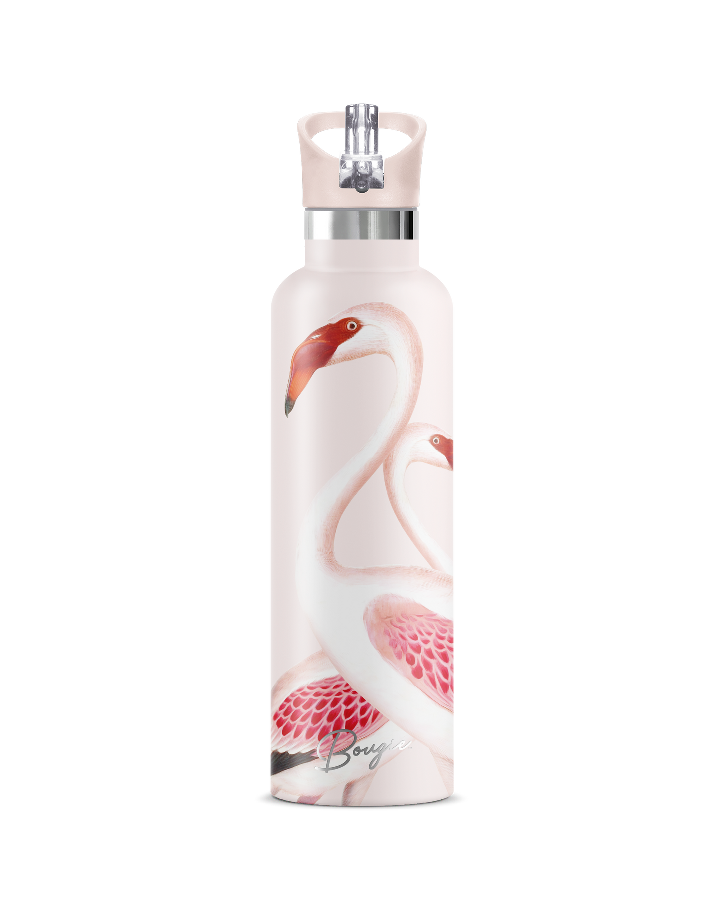 Puna | Vintage Pink Flamingo Insulated Water Bottle 25oz