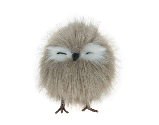 5.5" Grey Standing Owl