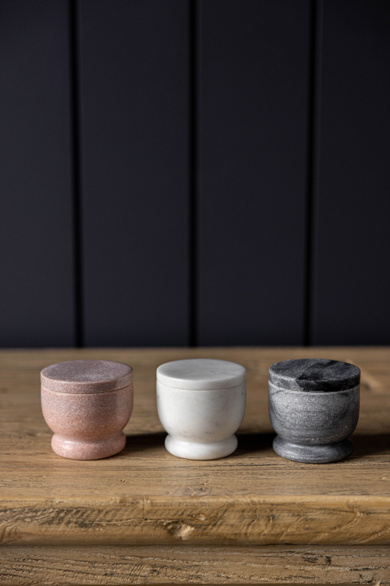 Marble Lidded Salt Cellar - Magnolia Lane co. Home + Garden + Gift