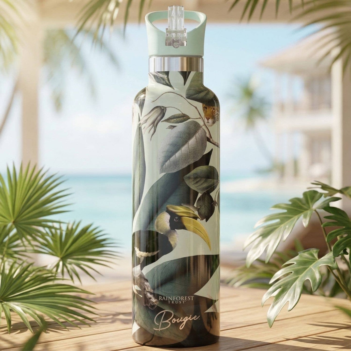 Rainforest Trust | Jungle Insulated Water Bottle  25oz
