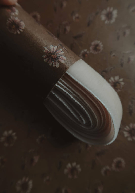 Velvet ribbon BEIGE length 2,5m/width 16mm
