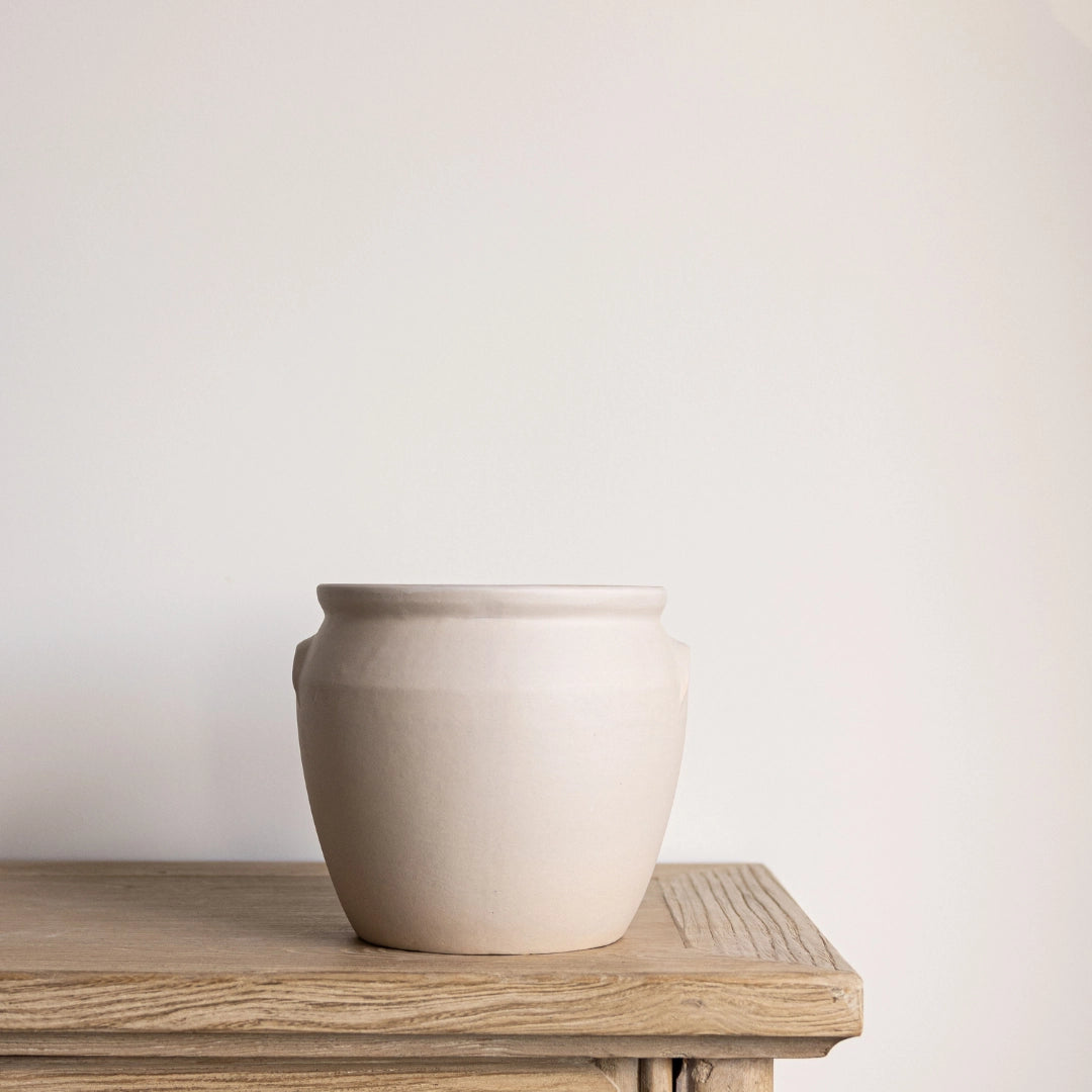 French Replica White Matte Confit Crock Pot