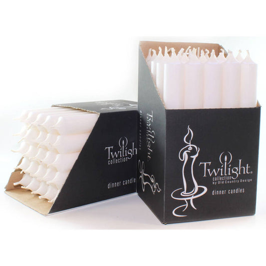 White 7" Dinner Candles | Single