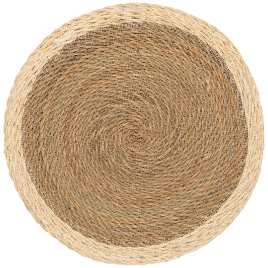 White Border Seagrass Placemat Set/4