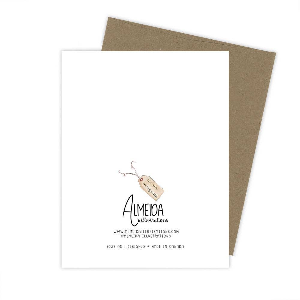 To you, from Santa - Christmas Holiday Greeting Card