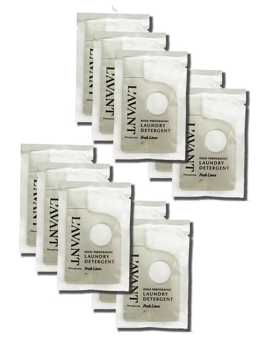 Fresh Linen Laundry Detergent sample pouch