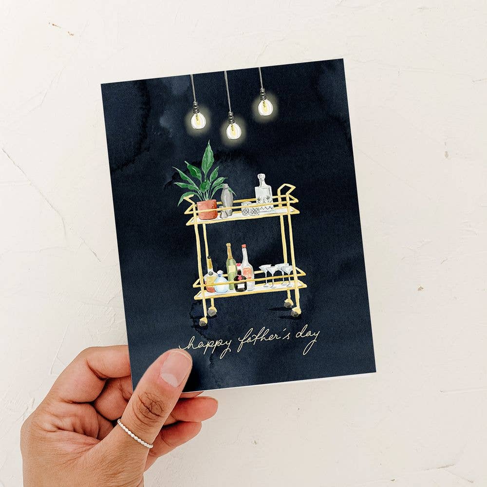 Dad's Bar Cart Father's Day Greeting Card - Magnolia Lane co. Home + Garden + Gift
