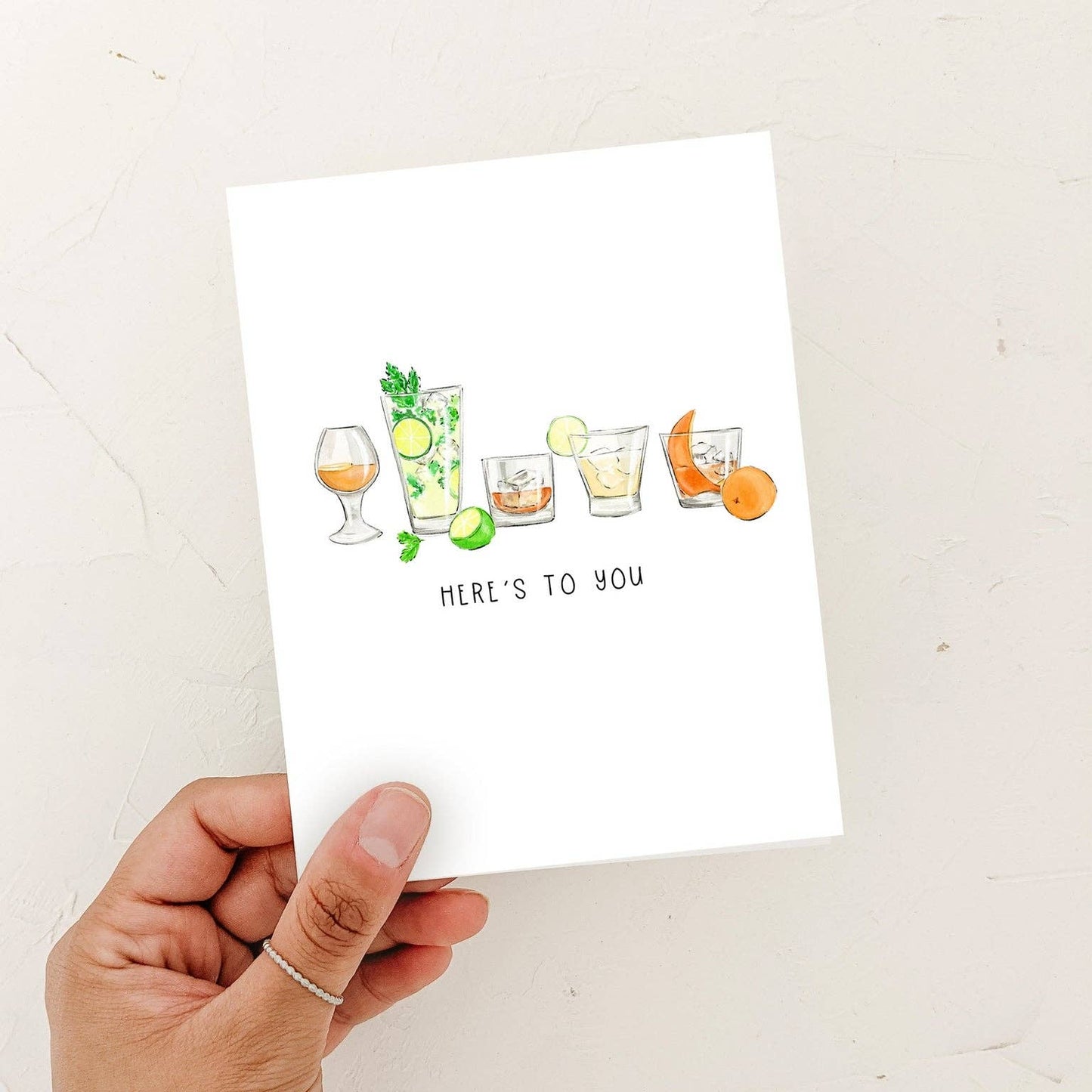 Here's to you! Cocktail Greeting Card - Celebration - Magnolia Lane co. Home + Garden + Gift