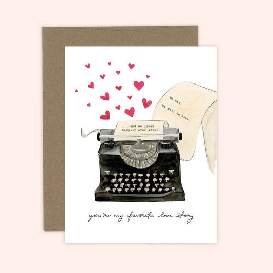 You're My Favorite Love Story -Anniversary Love card