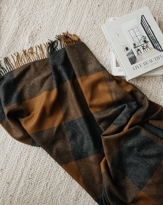 Buffalo Baby Alpaca Throw – Available in 10 Colors